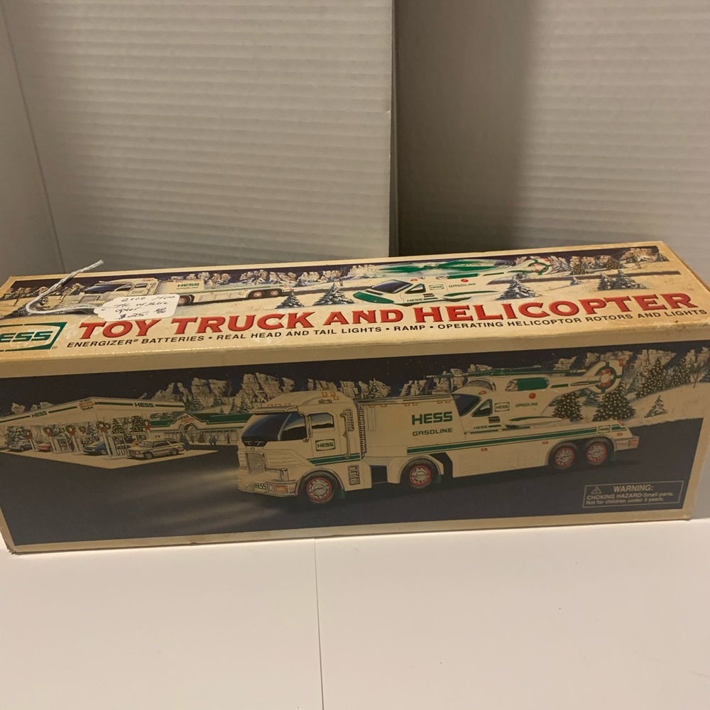 Hess Truck with helicopter